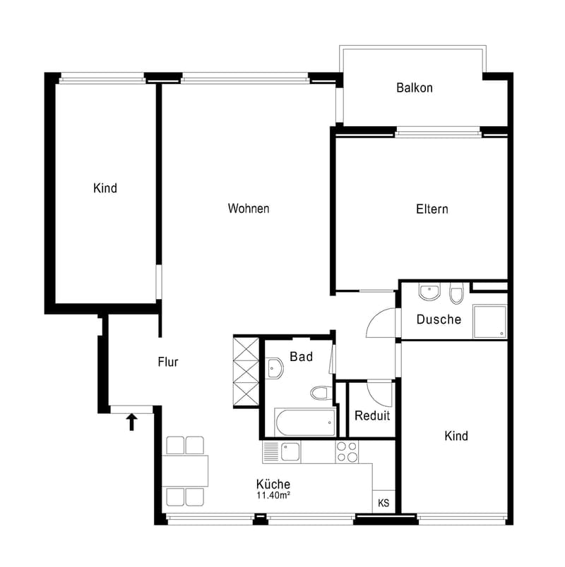 4.5 Zimmer-Wohnung in Neuhausen am Rheinfall (11)
