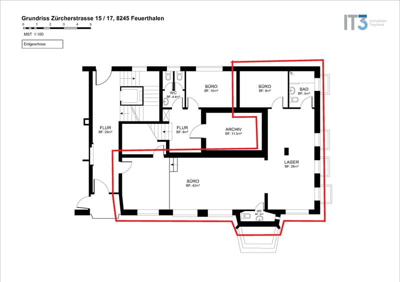 Vielseitige Gewerbe- / Praxis- / Bürofläche (80 m²) an zentraler Lage in Feuerthalen (8)