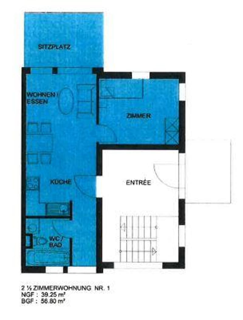 2.5 Zimmerwohnung mit Sitzplatz in St. Gallen (10)