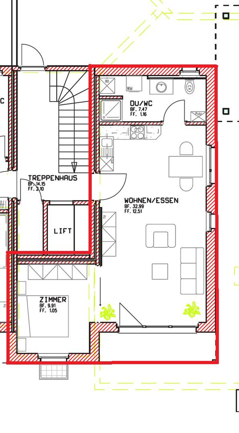 2.0 Zimmerwohnung in Ramsen (9)