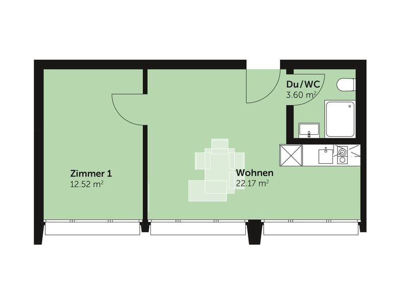 2.5 Zimmerwohnung in St. Gallen (7)