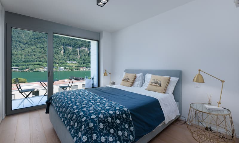 MERAVIGLIOSO 3.5 CON TERRAZZA VISTA LAGO A RIVA SAN VITALE (6)