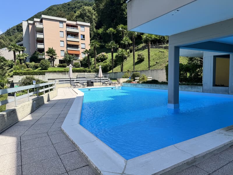 AFFITTASI 2.5 CON GIARDINO PISCINA E VISTA LAGO A BISSONE (2)