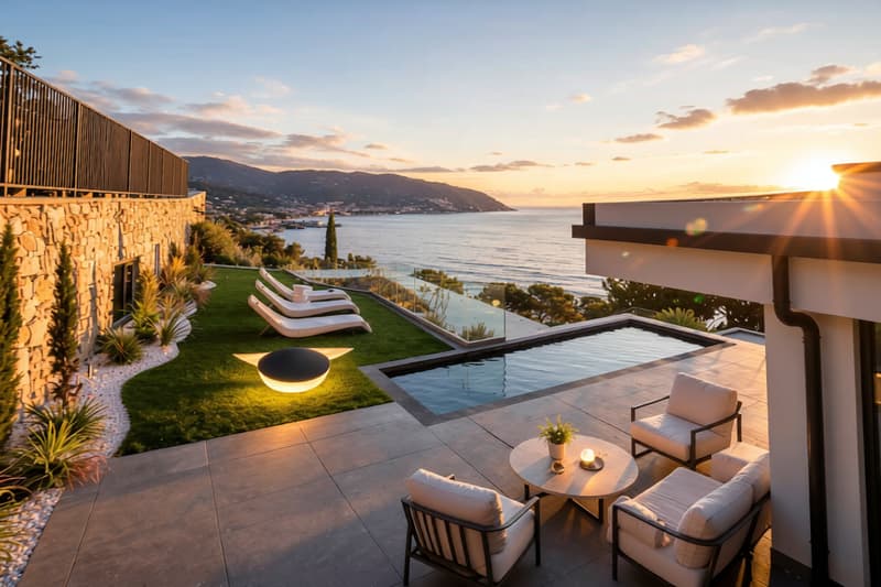 VILLA DI LUSSO VISTA MARE CON PISCINA INFINITY IN LIGURIA (3)