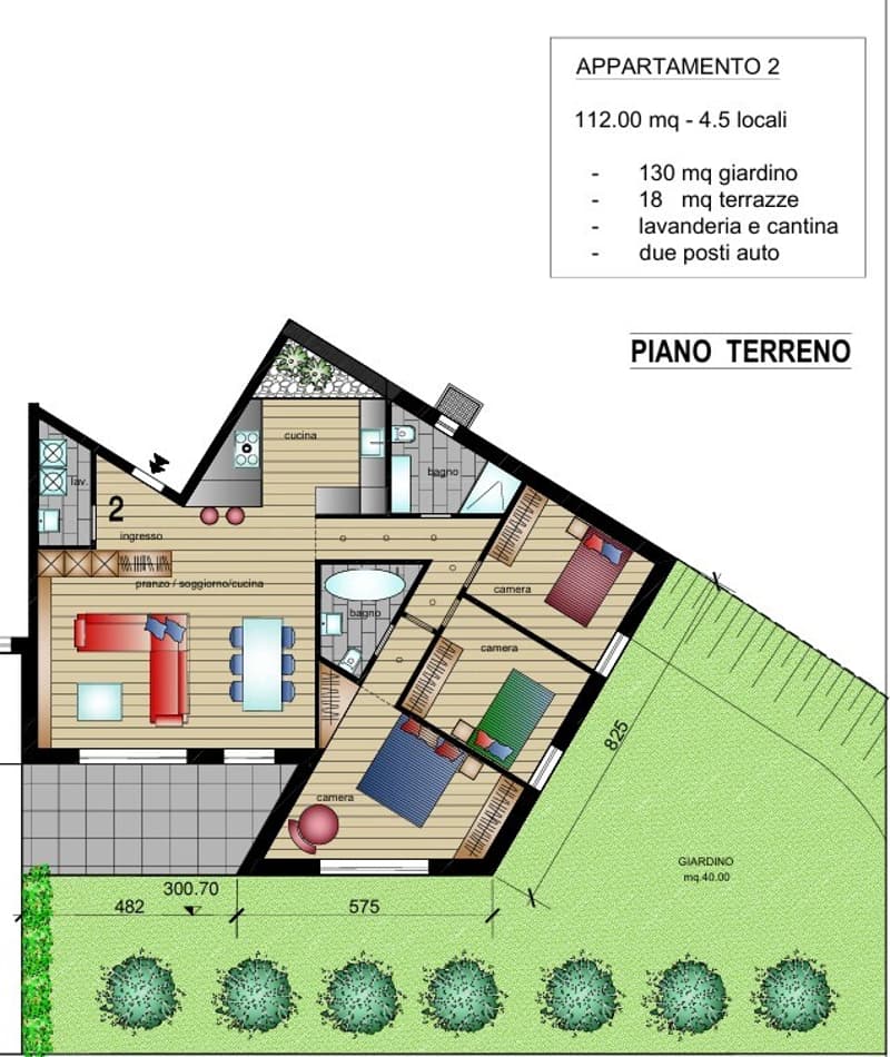 NUOVO 4.5 LOCALI CON AMPIO GIARDINO E TERRAZZA A LUMINO (10)