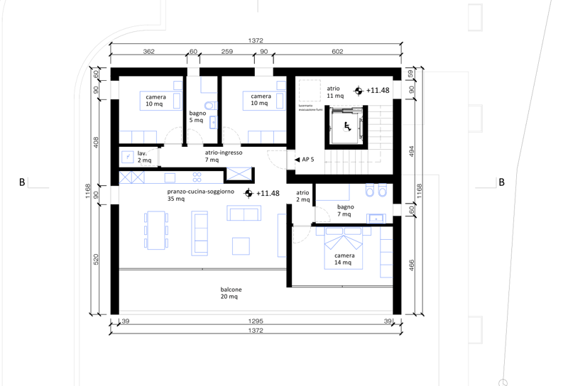 ATTICO ALTO STANDING DI 4.5 LOCALI CON VISTA A VACALLO (10)