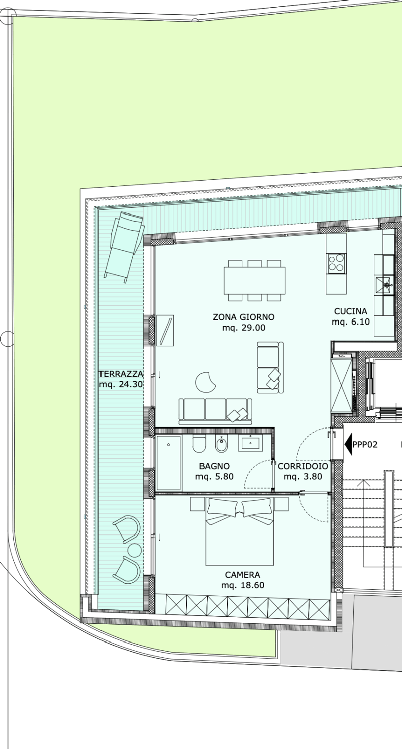 STUPENDO E MODERNO 2.5 LOCALI CON GRANDE TERRAZZA A CANOBBIO (10)