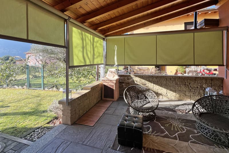 LUMINOSA E ACCOGLIENTE CASA 5.5 CON AMPIO GIARDINO A MELANO (5)