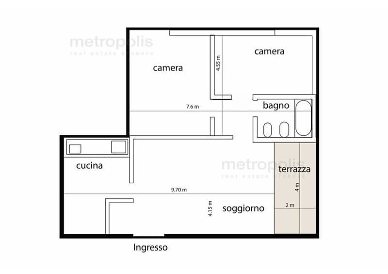 STUPENDO 3.5 LOCALI AMMOBILIATO CON TERRAZZA A PAZZALLO (10)