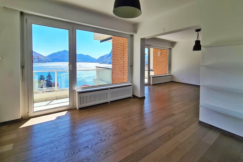 AMPIO 3.5 CON VISTA LAGO MOZZAFIATO A LUGANO CASTAGNOLA (1)