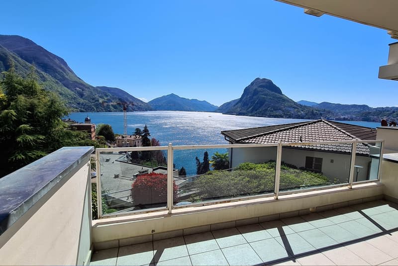 AMPIO 3.5 CON VISTA LAGO MOZZAFIATO A LUGANO CASTAGNOLA (3)