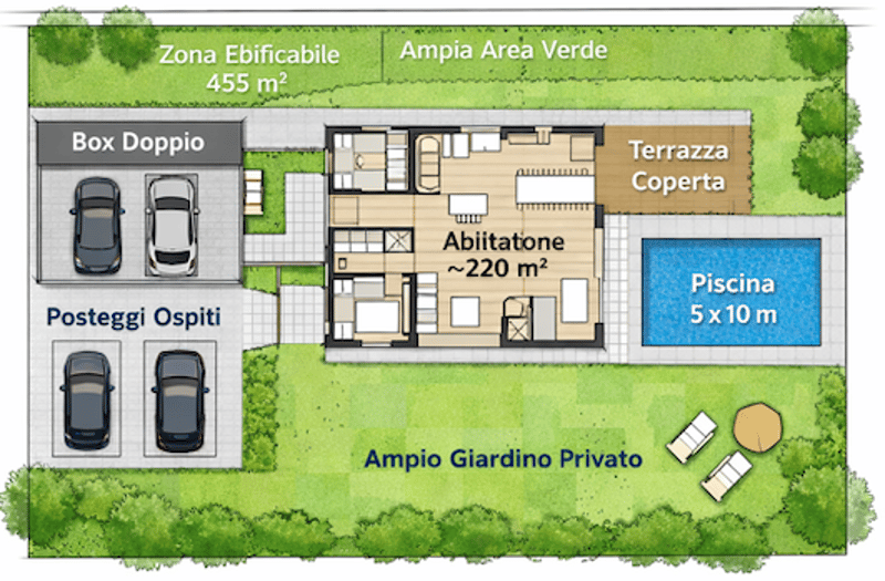 AMPIO TERRENO PIANEGGIANTE EDIFICABILE A RIVA SAN VITALE (3)