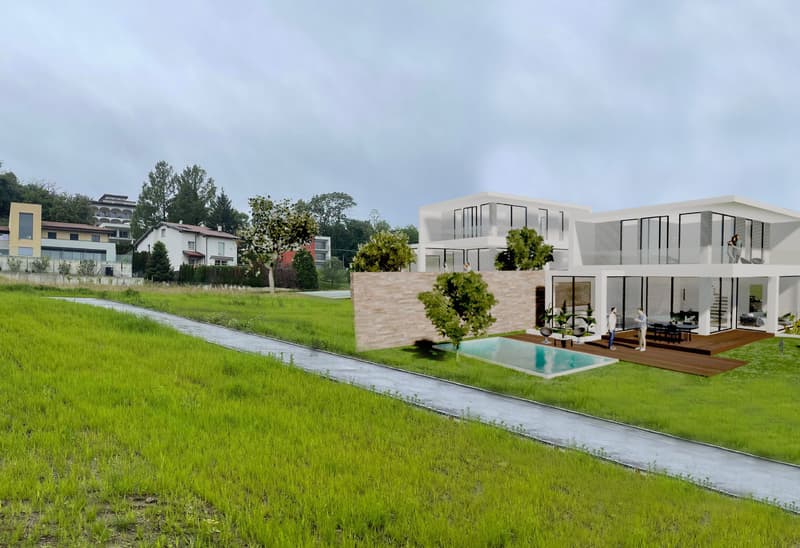 VILLA CON PROGETTO DI EDIFICAZIONE A SAN PIETRO DI STABIO (2)