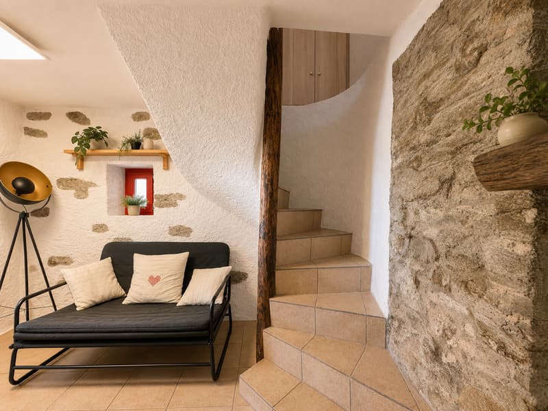 CONFORTEVOLE CASA 3.5 LOCALI DAL FASCINO STORICO A CAMIGNOLO (5)