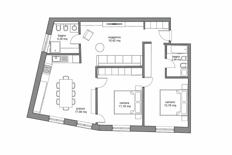 COMODO E NUOVO PIED-Ã-TERRE DI 3.5 LOCALI IN CENTRO A LUGANO (6)