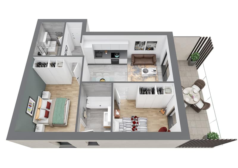 SPLENDIDO 3.5 LOCALI ULTIMO PIANO CON ROOF TOP A VACALLO (4)