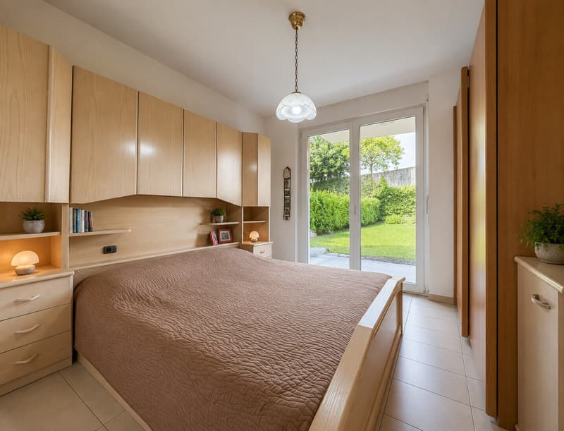 MODERNO 3.5 CON 2 GIARDINI, PISCINA E PALESTRA A PREGASSONA (6)