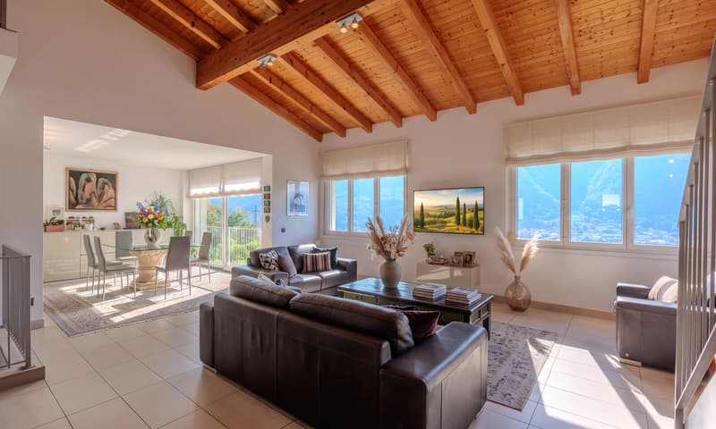 BELLA CASA MODERNA PANORAMICA DI 5.5 LOCALI A CAPOLAGO (2)
