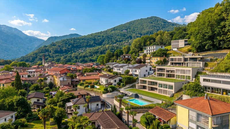 MODERNO E AMPIO 2.5 CON GIARDINO PRIVATO A PONTE CAPRIASCA (9)
