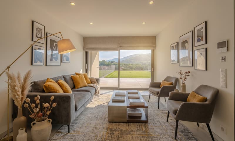 MODERNO E AMPIO 2.5 CON GIARDINO PRIVATO A PONTE CAPRIASCA (3)