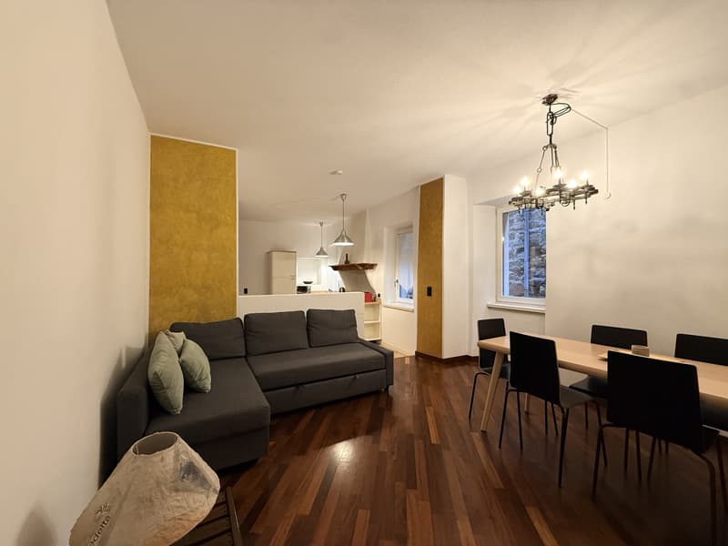 AFFITTASI ESCLUSIVO 4 LOCALI IN PALAZZO STORICO A MORCOTE (1)