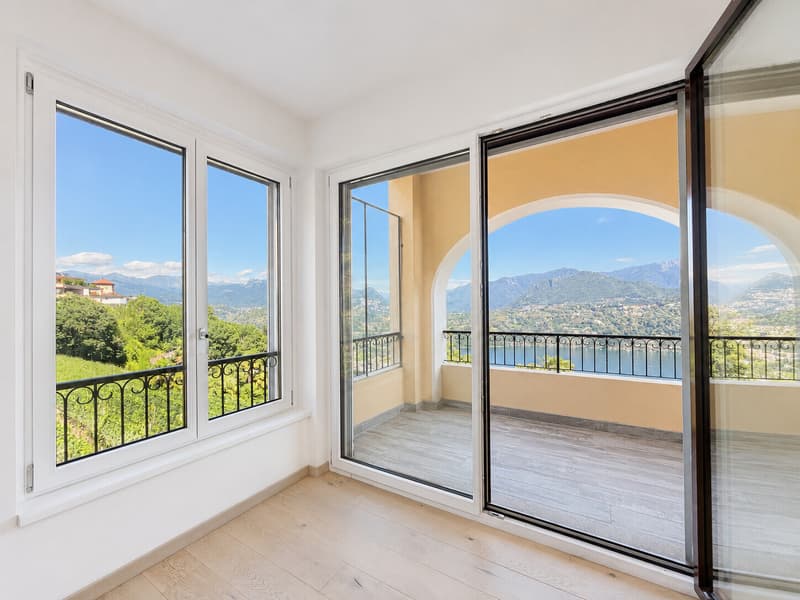 AFFITTASI AMPIO 3.5 LOCALI CON TERRAZZA VISTA LAGO A VERNATE (5)
