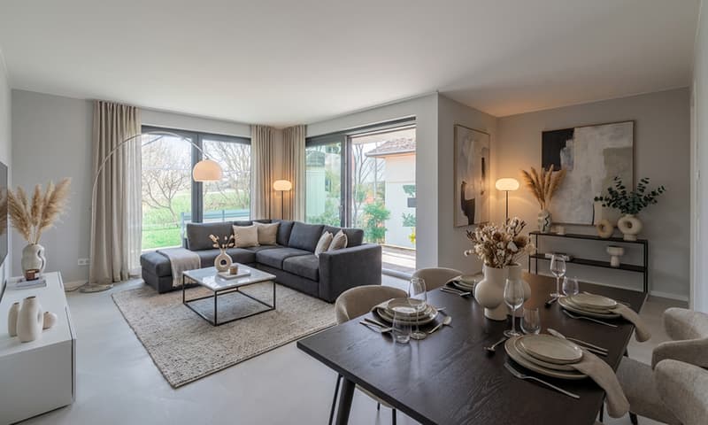 RENT TO BUY - ELEGANTE 4.5 LOCALI CON GIARDINO A LIGORNETTO (1)