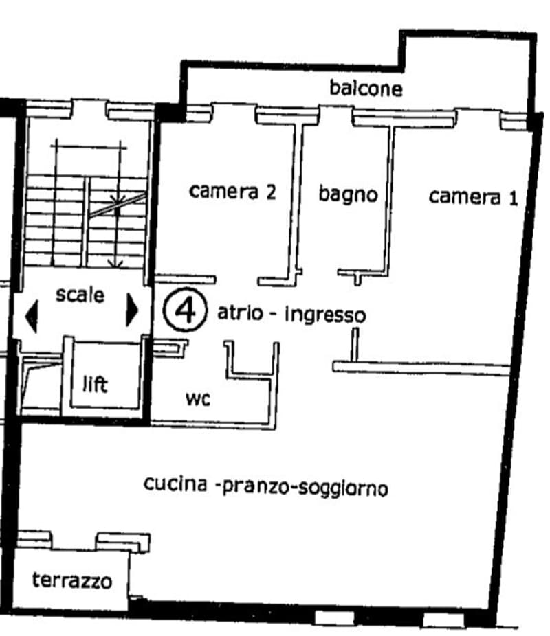 AMPIO E CONFORTEVOLE 3.5 LOCALI CON DUE BALCONI A CHIASSO (11)