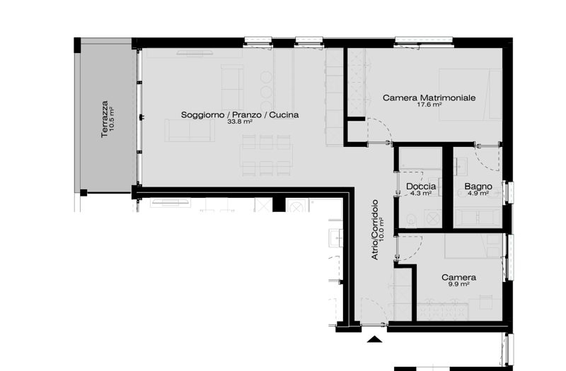 RENT TO BUY - MODERNO 3.5 LOCALI CON GIARDINO A PAZZALLO (10)