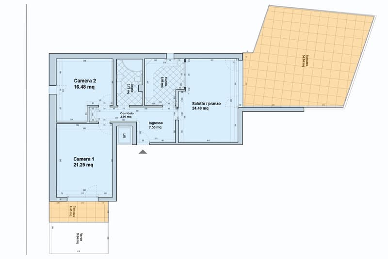 AFFARE - AMPIO 3.5 LOCALI CON TERRAZZA DI 55 MQ A PARADISO (10)