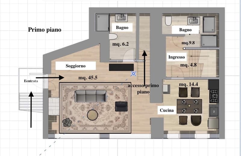 SPLENDIDA CASA 5.5 LOCALI RINNOVATA CON CHARME A CASTELROTTO (10)