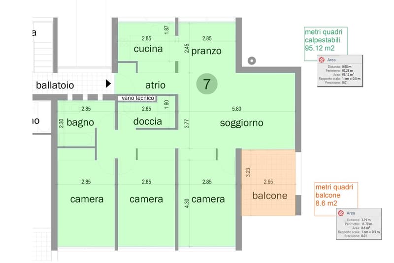 SPAZIOSO 4.5 LOCALI CON TERRAZZA E VISTA APERTA A CADEMPINO (10)