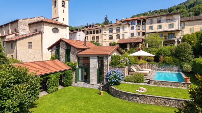 CASA TICINESE 6.5 LOCALI CON GIARDINO E PISCINA A CURIO (1)