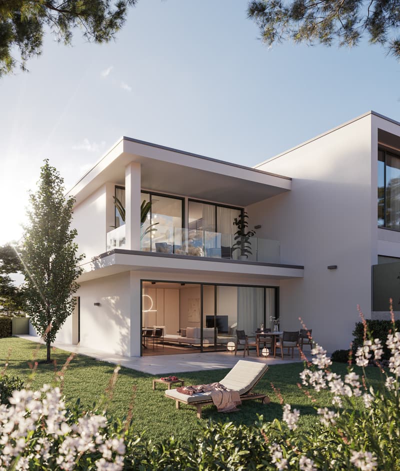 MODERNE E NUOVE VILLETTE DI 5.5 LOCALI CON GIARDINO A MANNO (8)