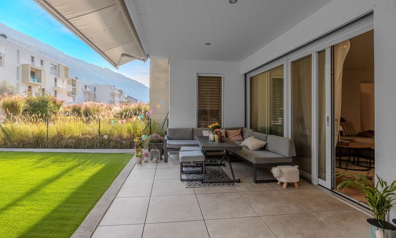 SPLENDIDO 4.5 LOCALI CON GIARDINO PRIVATO A LUGANO FIGINO (2)