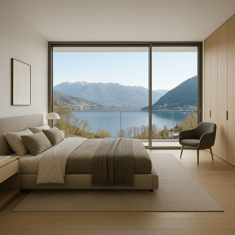 STUPENDA ED ESCLUSIVA VILLA VISTA LAGO 6.5 LOCALI A PUGERNA (8)