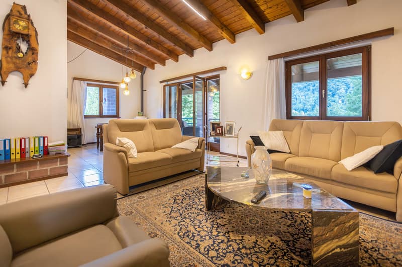 GRANDE VILLA 7.5 LOCALI IN ZONA RISERVATA E VERDE A TRESA (6)