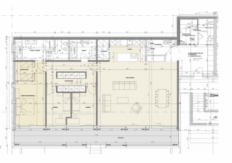 MODERNO E AMPIO 4.5 LOCALI CON TERRAZZA VISTA LAGO A VERNATE (9)
