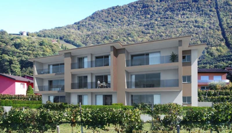 LUMINOSO 4.5 LOCALI CON BALCONE E VISTA APERTA A BELLINZONA (9)