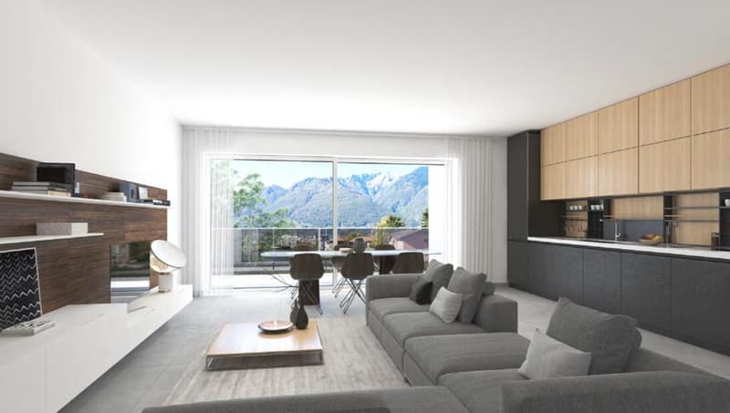 LUMINOSO 4.5 LOCALI CON BALCONE E VISTA APERTA A BELLINZONA (1)