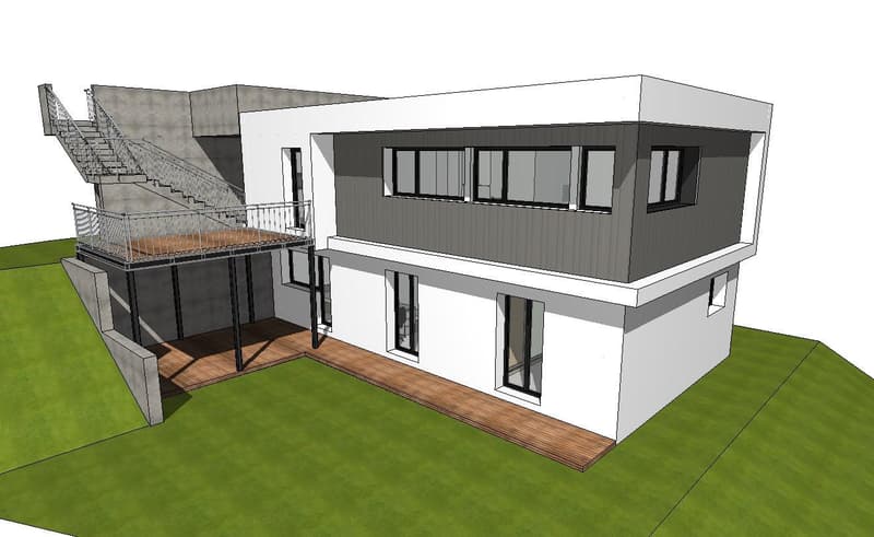 PROGETTO APPROVATO PER MODERNA VILLA DI 4.5 LOCALI A GNOSCA (1)