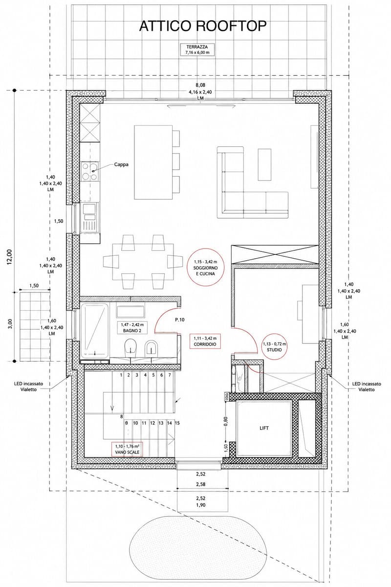 SUPER ATTICO DUPLEX 6.5 VISTA LAGO IN COSTRUZIONE A MELIDE (11)