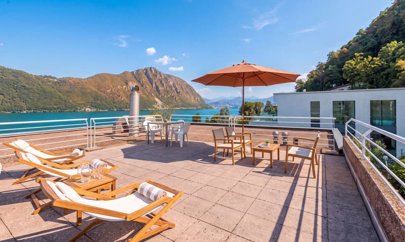 ATTICO DI 4.5 LOCALI CON TERRAZZA VISTA LAGO A BISSONE (8)