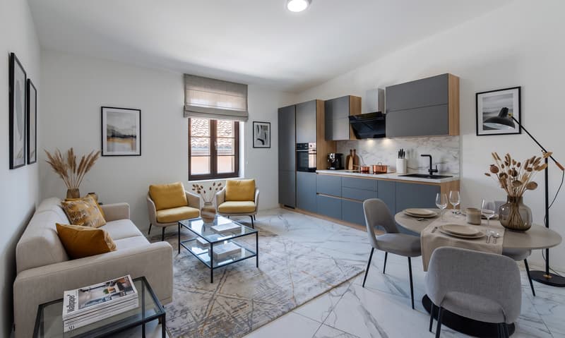 NUOVO E STUPENDO TRILOCALE CON SOFFITTA A BISSONE (2)