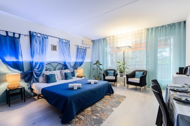 AFFITTASI 2.5 ARREDATO IN RESIDENCE CON PISCINA A BISSONE (4)