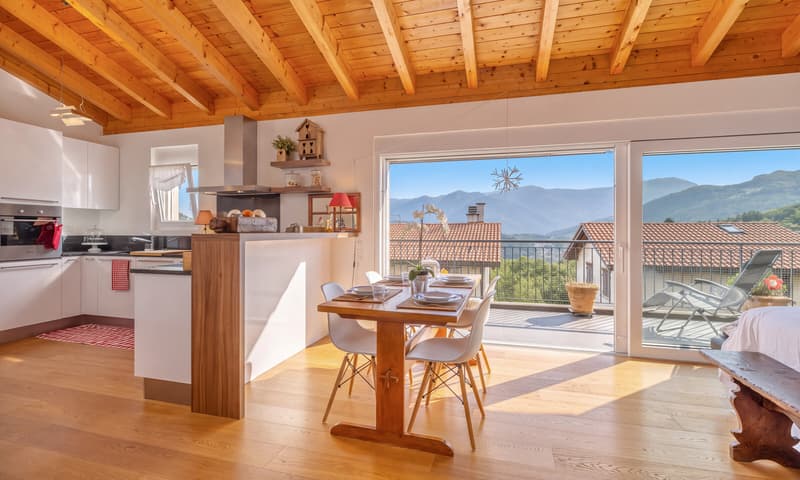 MODERNO ATTICO DI 3.5 LOCALI CON TERRAZZA A VILLA LUGANESE (3)