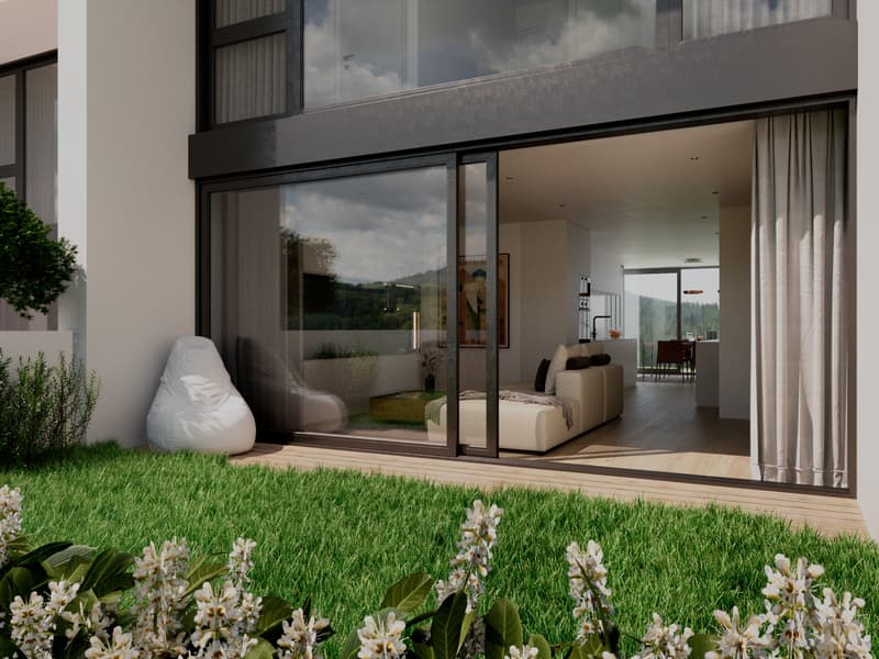 MODERNA E NUOVA VILLETTA DI 5.5 LOCALI CON GIARDINO A RIVERA (3)