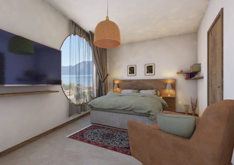 LUSSUOSO 3.5 LOCALI CON GIARDINO PRIVATO IN CENTRO LUGANO (4)