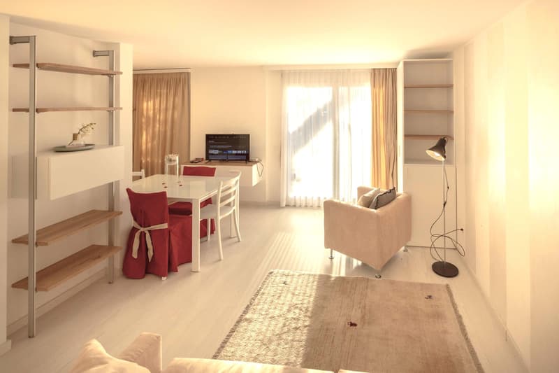 BELLISSIMO 1.5 A REDDITO CON GIARDINO E PISCINA A MORCOTE (3)