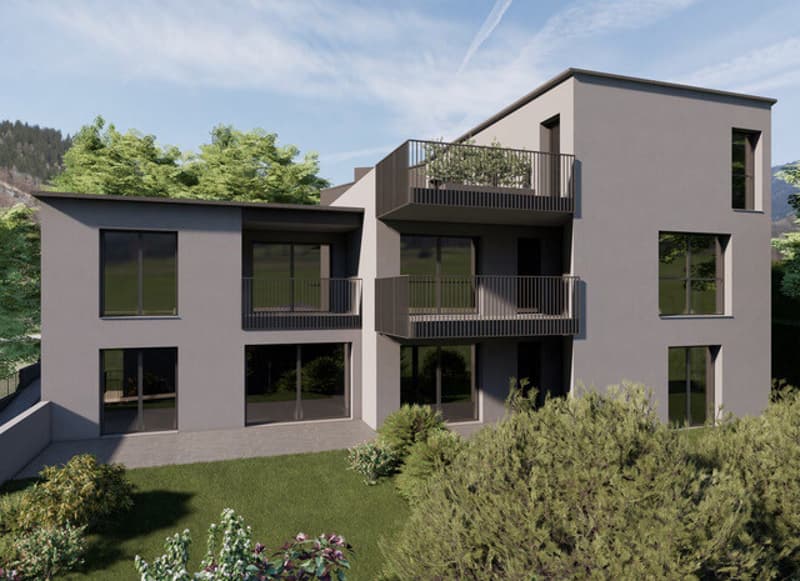 LUMINOSO ATTICO 3.5 LOCALI NEL VERDE CON TERRAZZA A LUMINO (7)